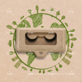 Eco-Friendly Paper Based Material Eyelash Tray Own Logo Packaging For 3D Vegan Faux Mink Lashes Environmental Friendly Box